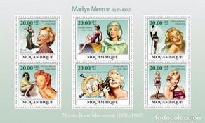 Selos: MOZAMBIQUE 2009 SHEET MNH MARILYN MONROE ACTRESSES CINEMA ACTRICES CINE